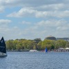 MIT sailboat in the Charles River