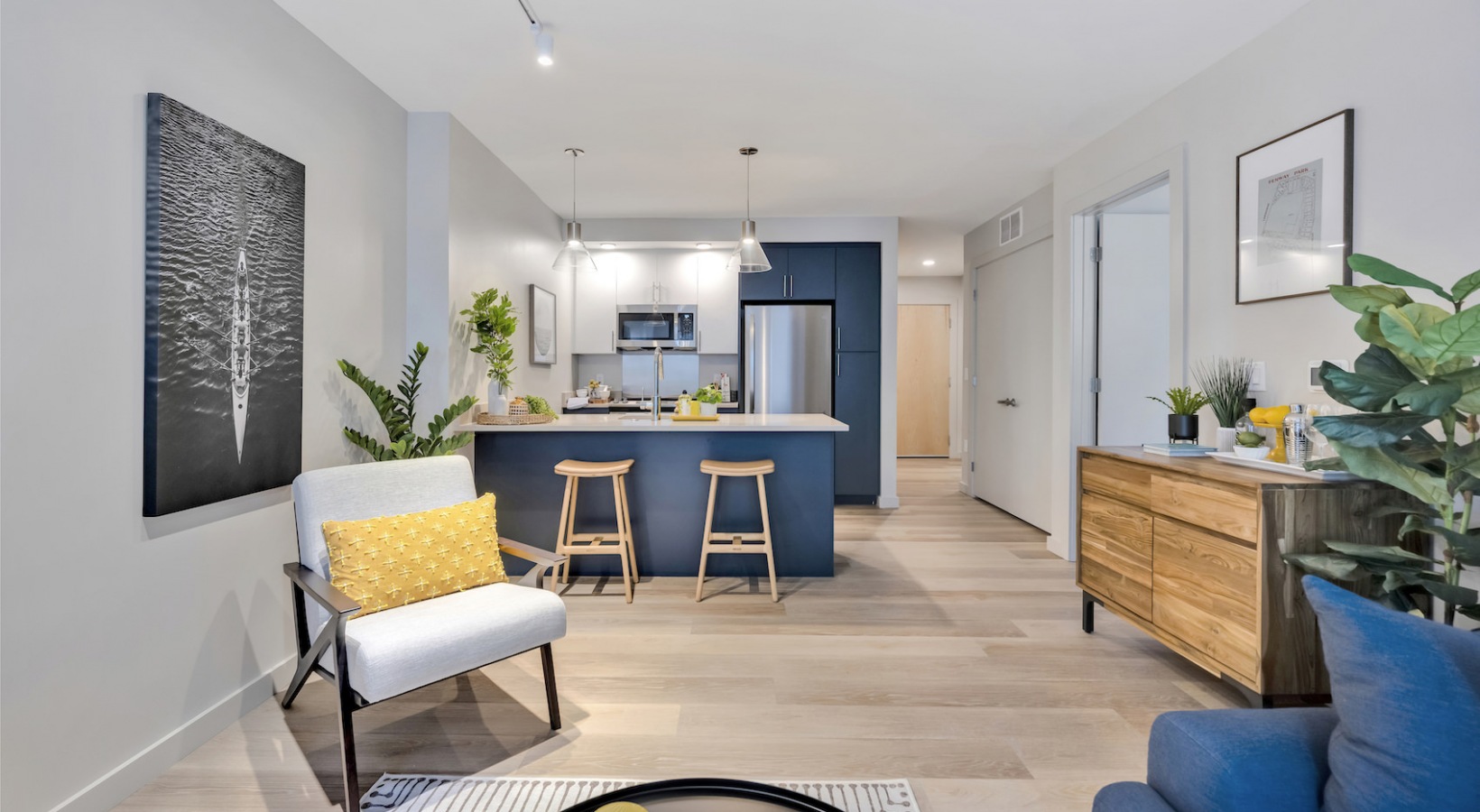 Modern Apartment  Modern apartment with hardwood flooring, chef inspired kitchens and spacious bedrooms